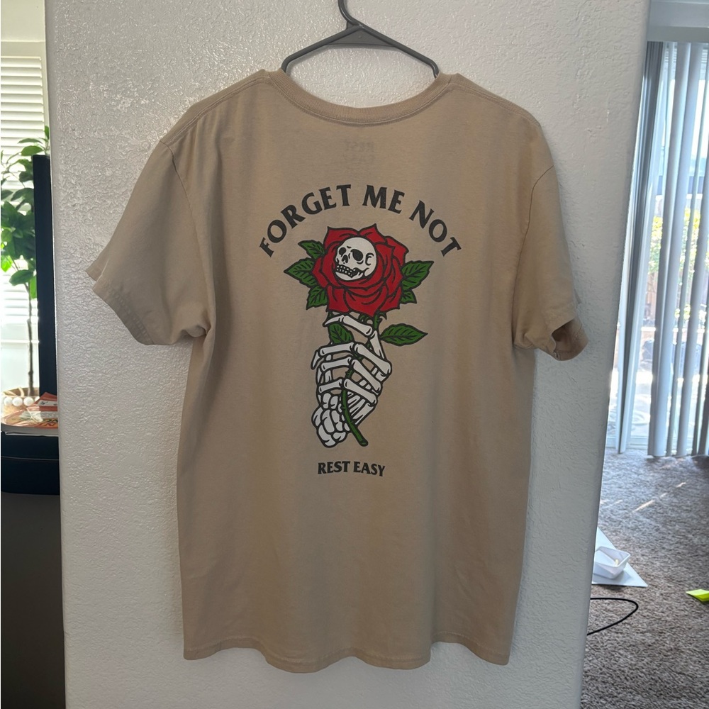 Rest Easy Tshirt skull Day of the Dead Halloween
